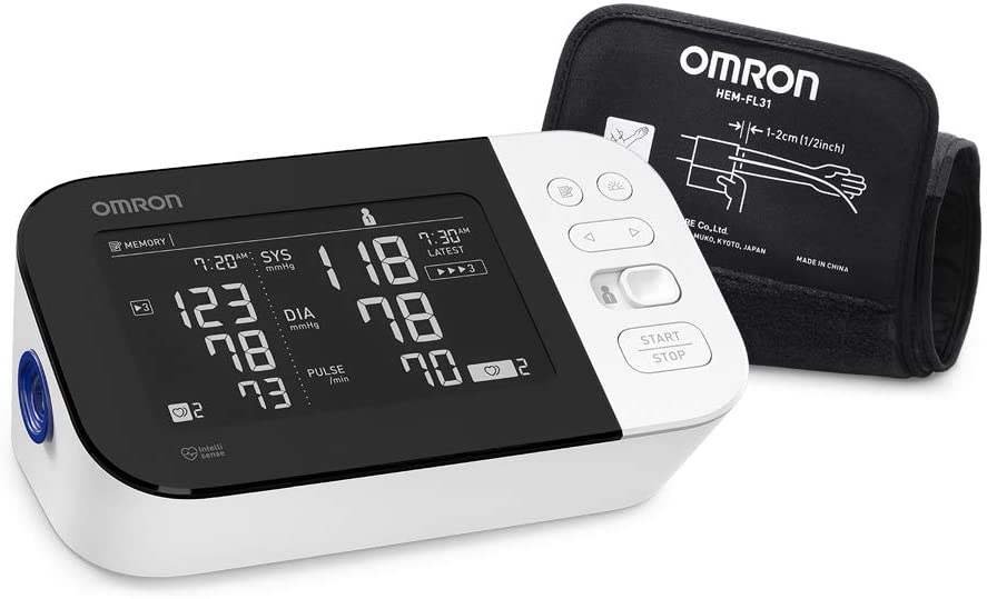 OMRON 7 Series Wireless Wrist Blood Pressure Monitor, Black : Health &  Household 
